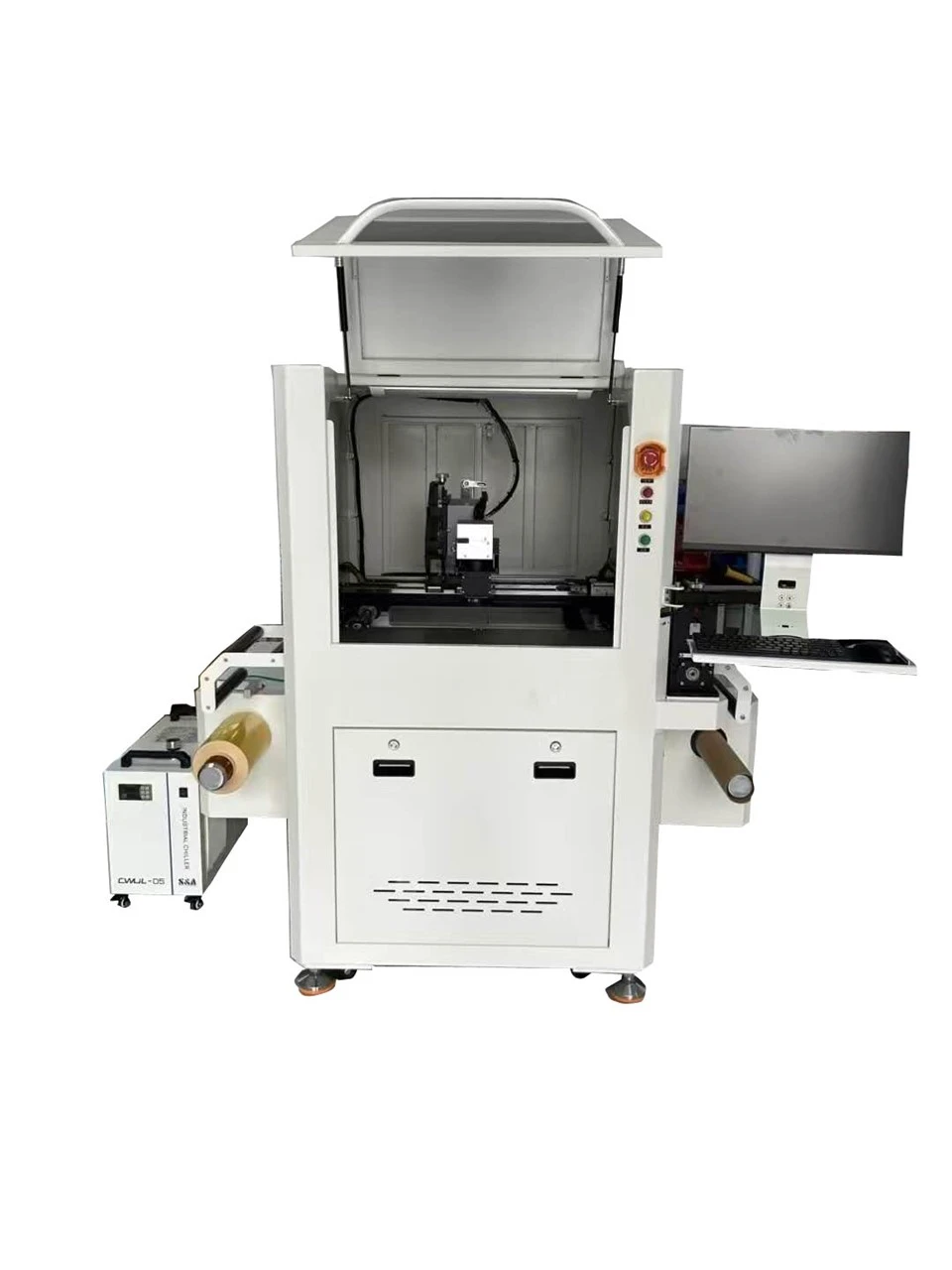 Pengukir laser UV terlampir