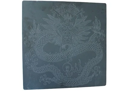 Laser marking a delicate dragon pattern