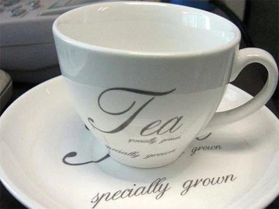 Laser engrave on ceramic cup