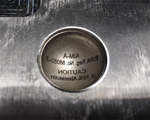 Laser engraving on metal